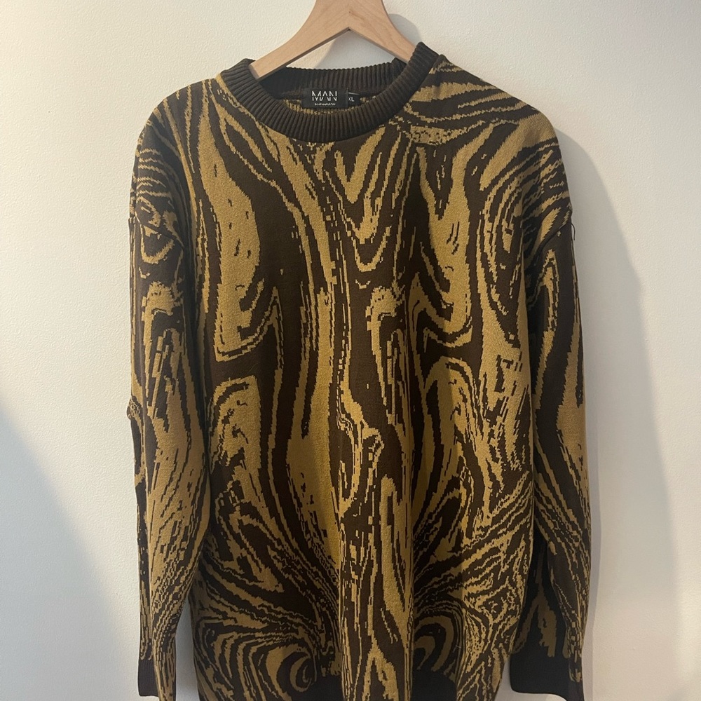 Brand New Oversized Marble Knitted Jumper